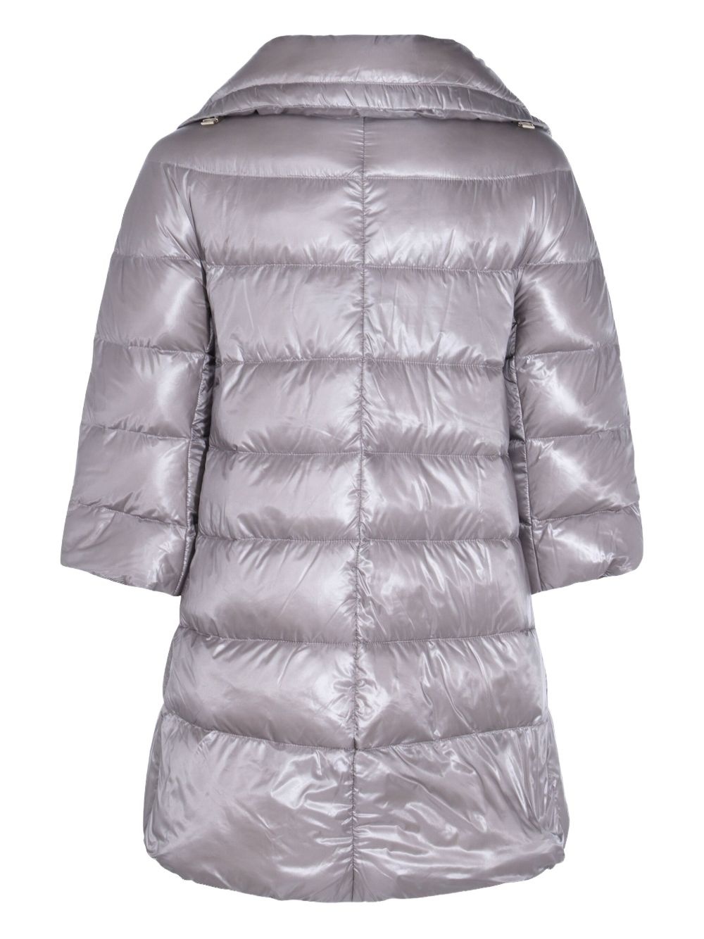 quilted three-quarter-sleeve coat - 2