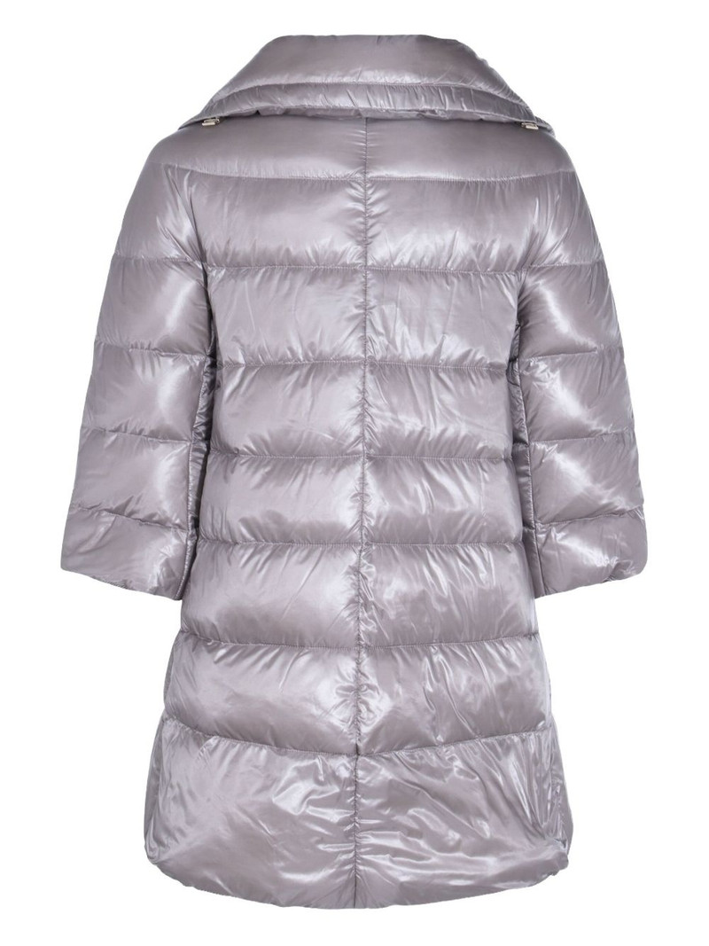 Herno quilted three-quarter-sleeve coat outlook