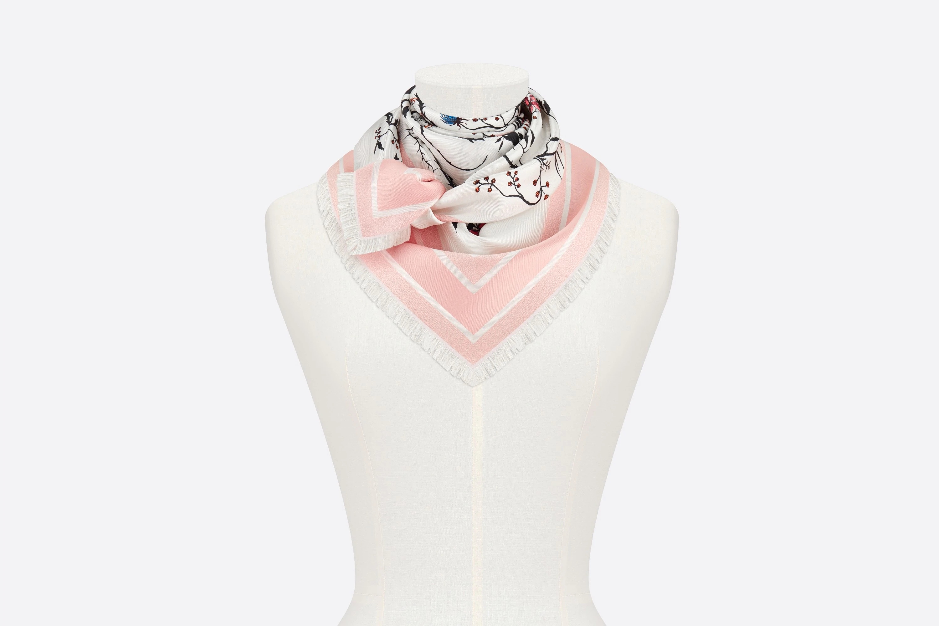 Dior Rosa Mutabilis Square Scarf - 2