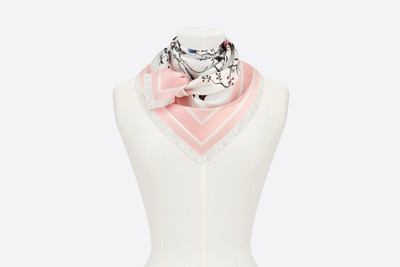 Dior Dior Rosa Mutabilis Square Scarf outlook