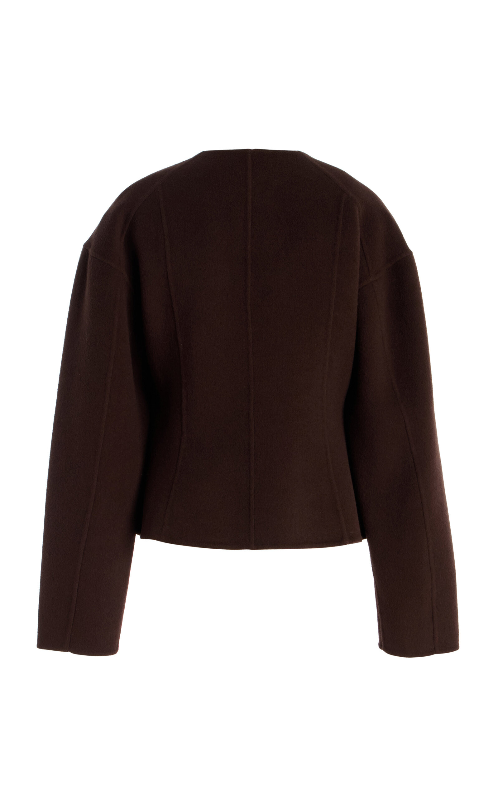 Elsie Double Faced Wool Coat brown - 5