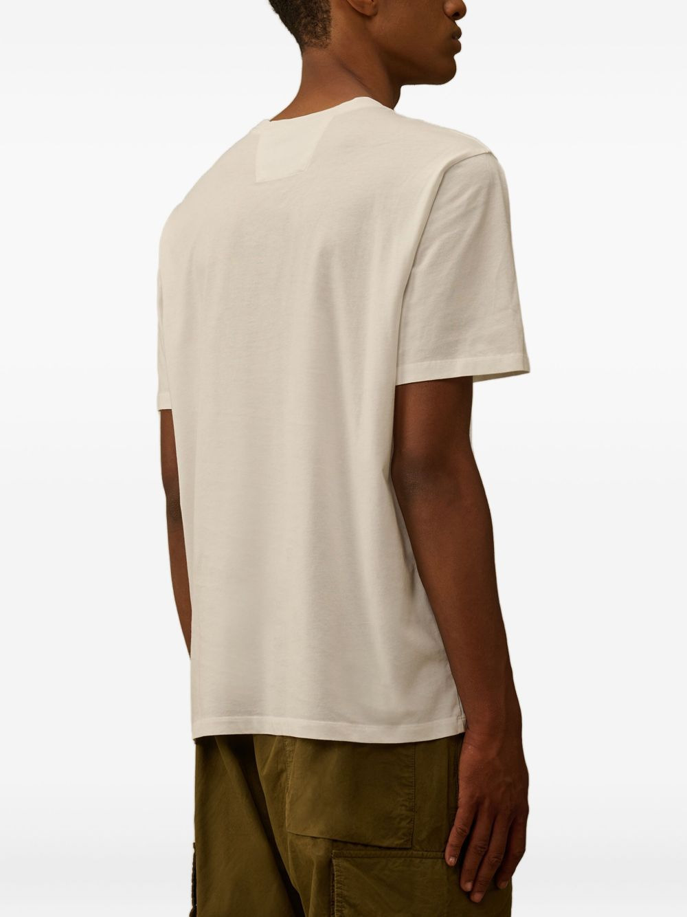 logo-embroidered cotton T-shirt - 4