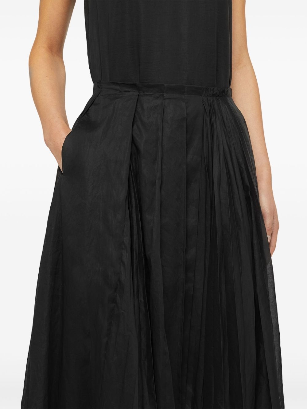 A-line pleated skirt - 5