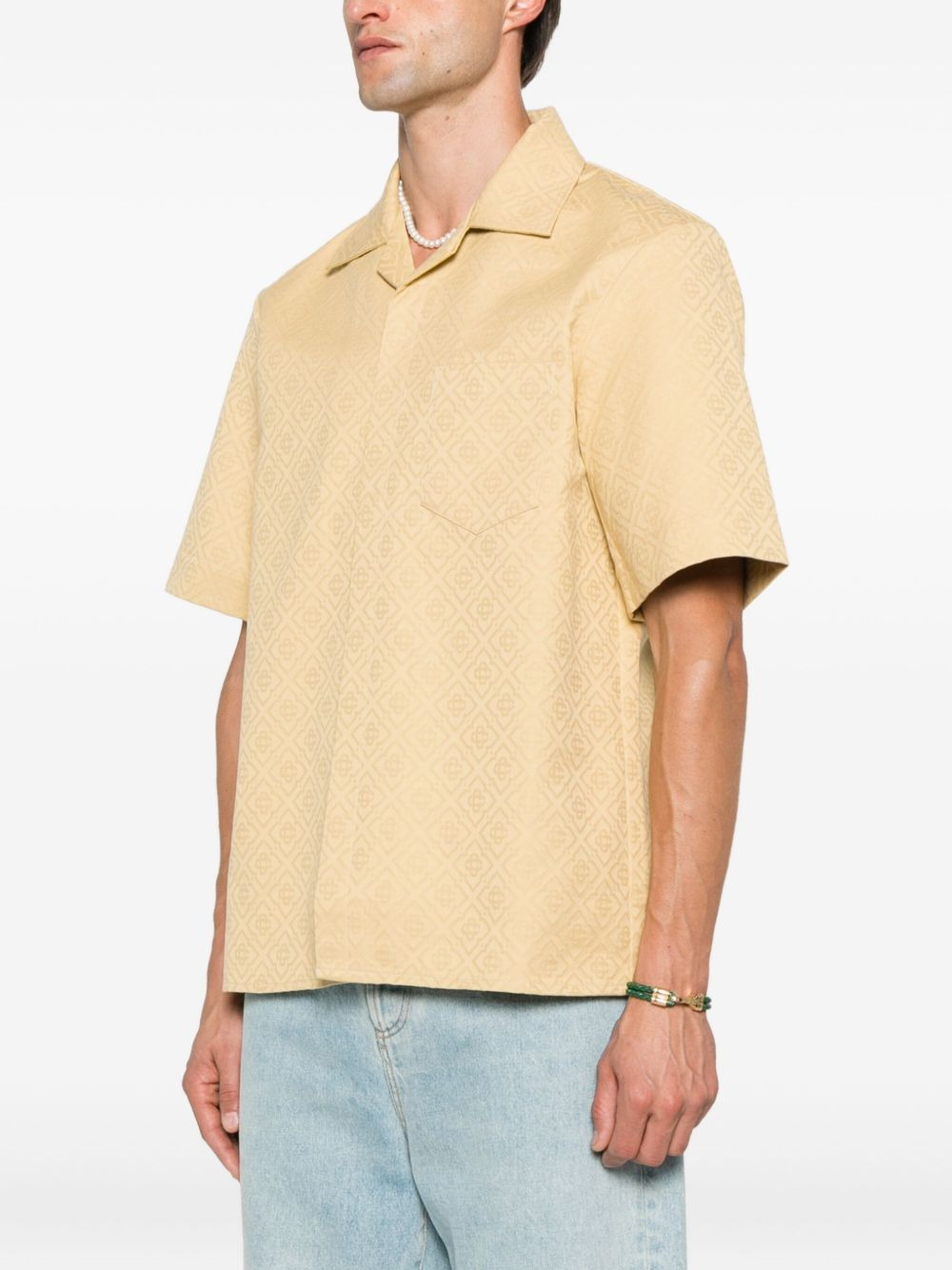 monogram-pattern shirt - 3