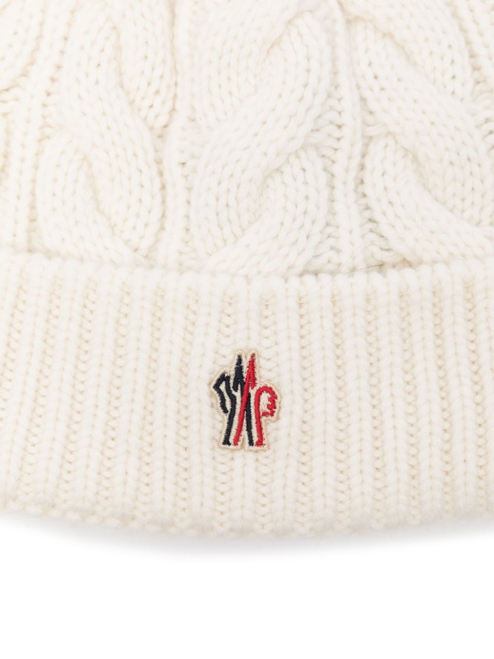pompom-detail beanie hat - 2