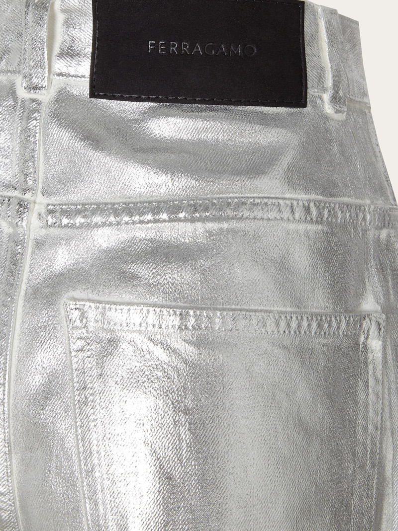 Laminated 5 pocket trouser 4