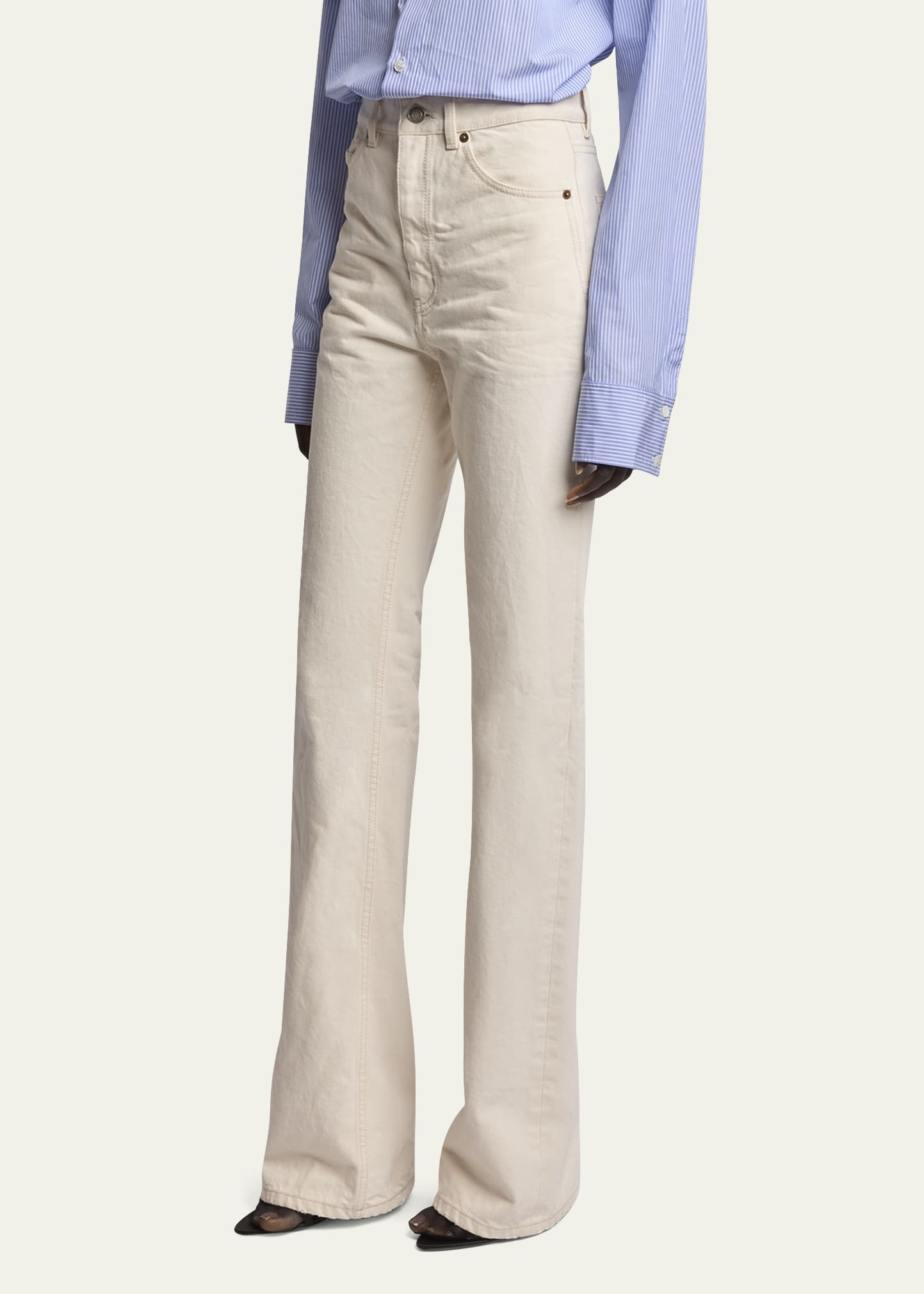 Straight Denim Pants - 4