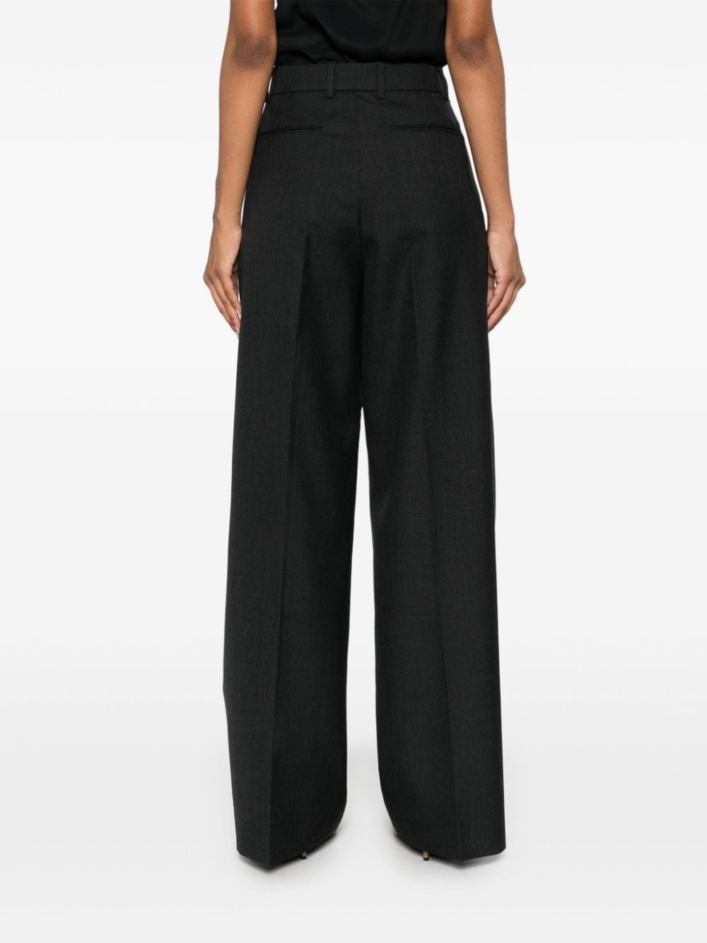 wool gabardine trousers - 4