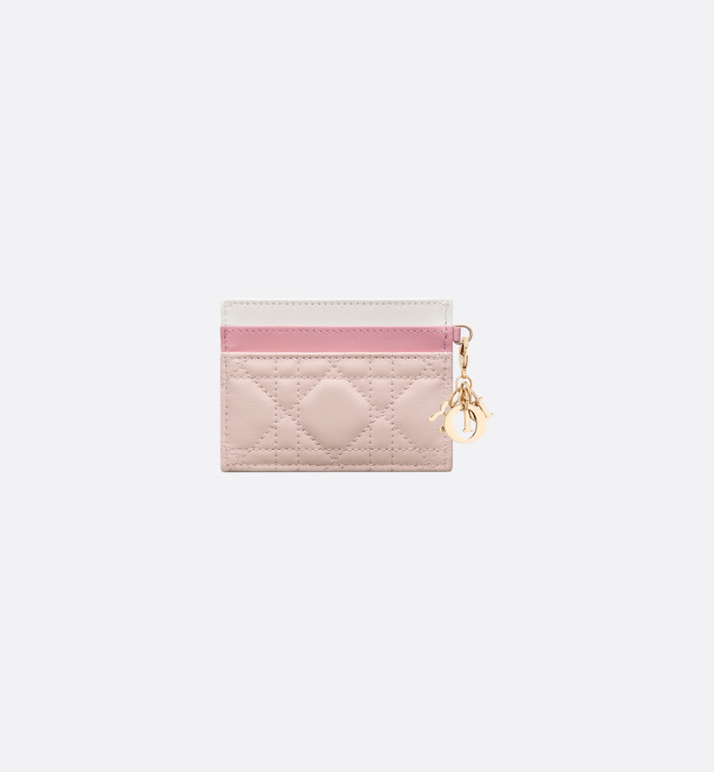 Dior Lady Dior Freesia Card Holder outlook