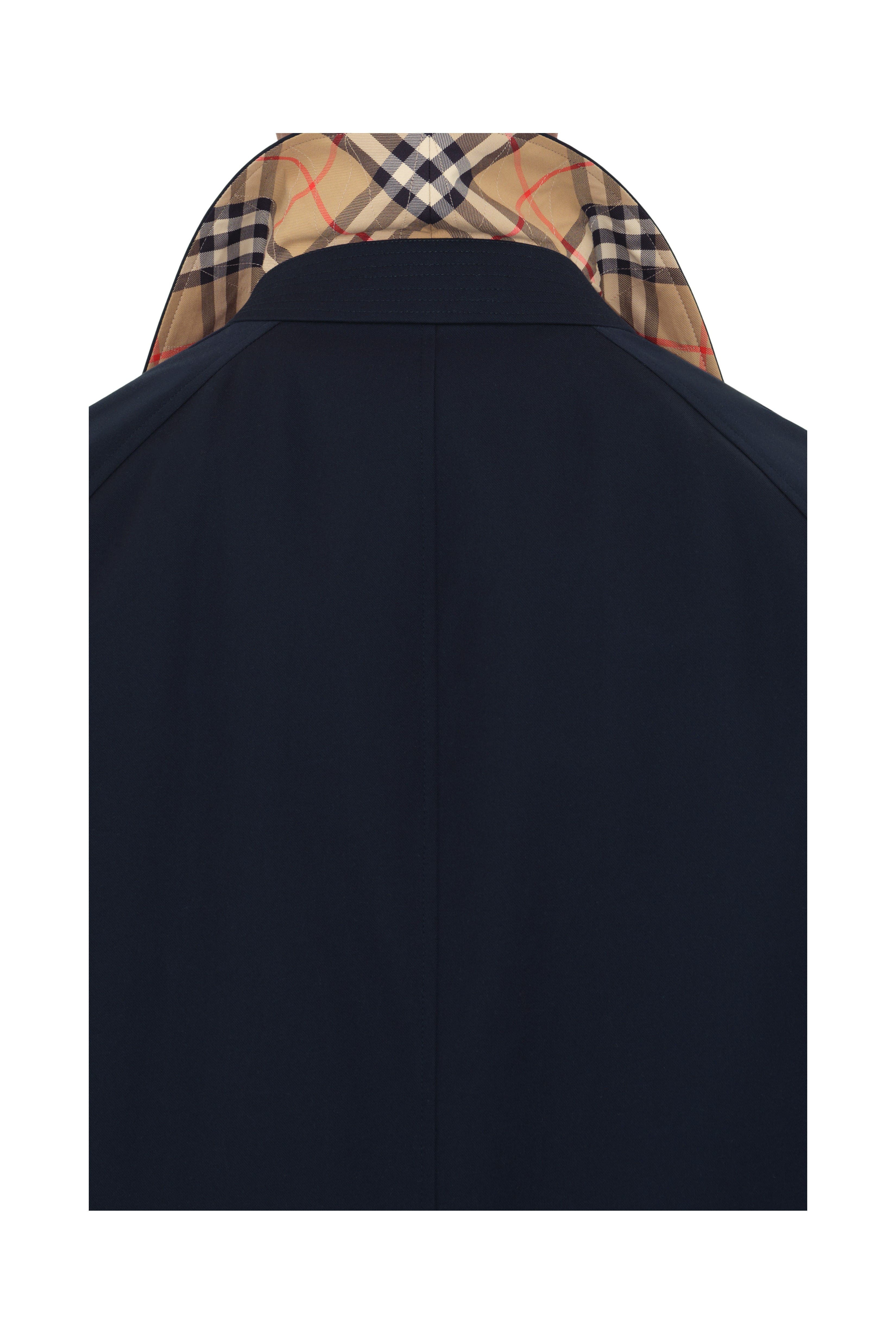 burberry Long Camden Heritage Car Coat in Coal Blue at Nordstrom - 6