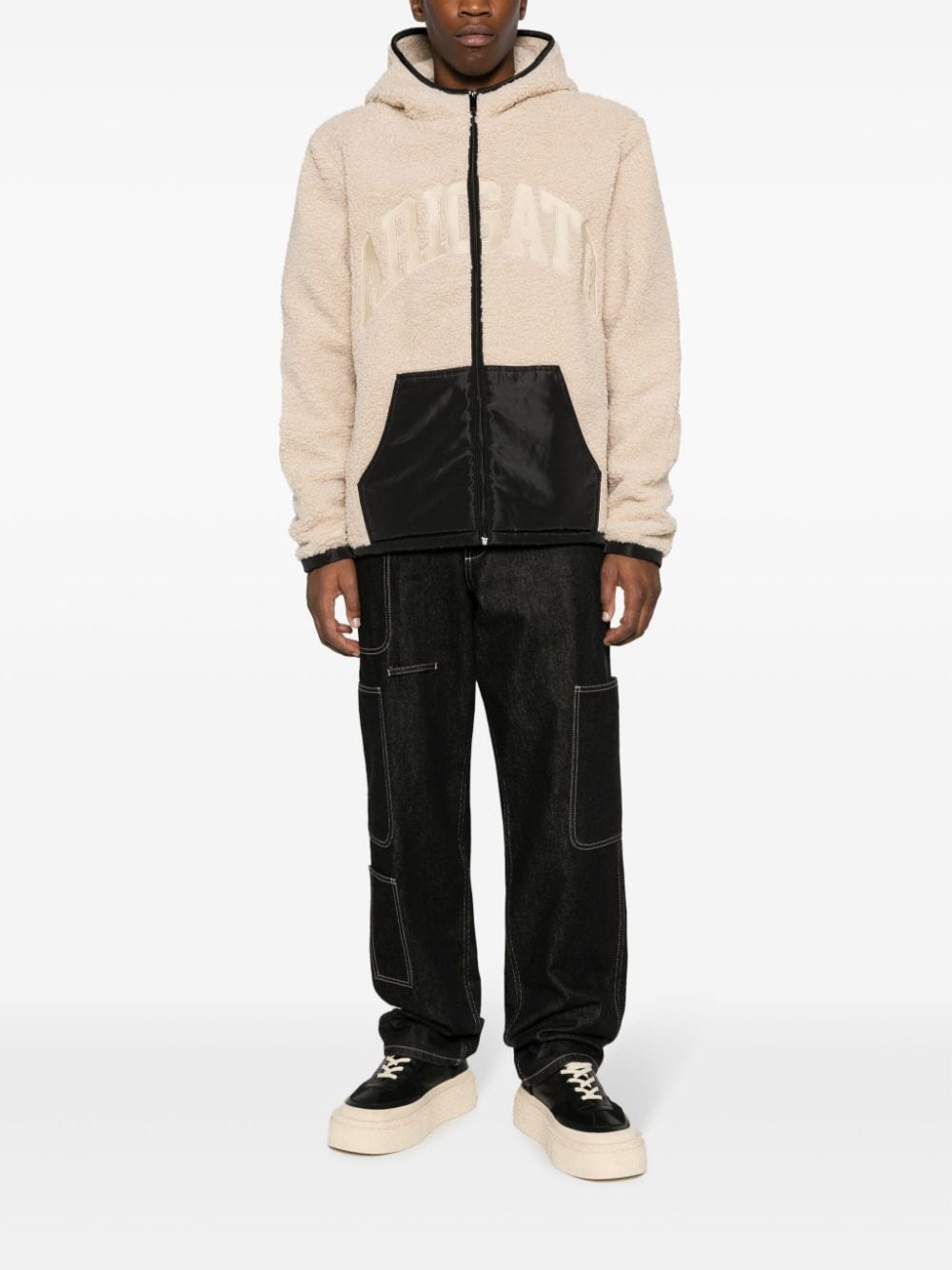 Chief logo-appliquÃ© fleece jacket - 2