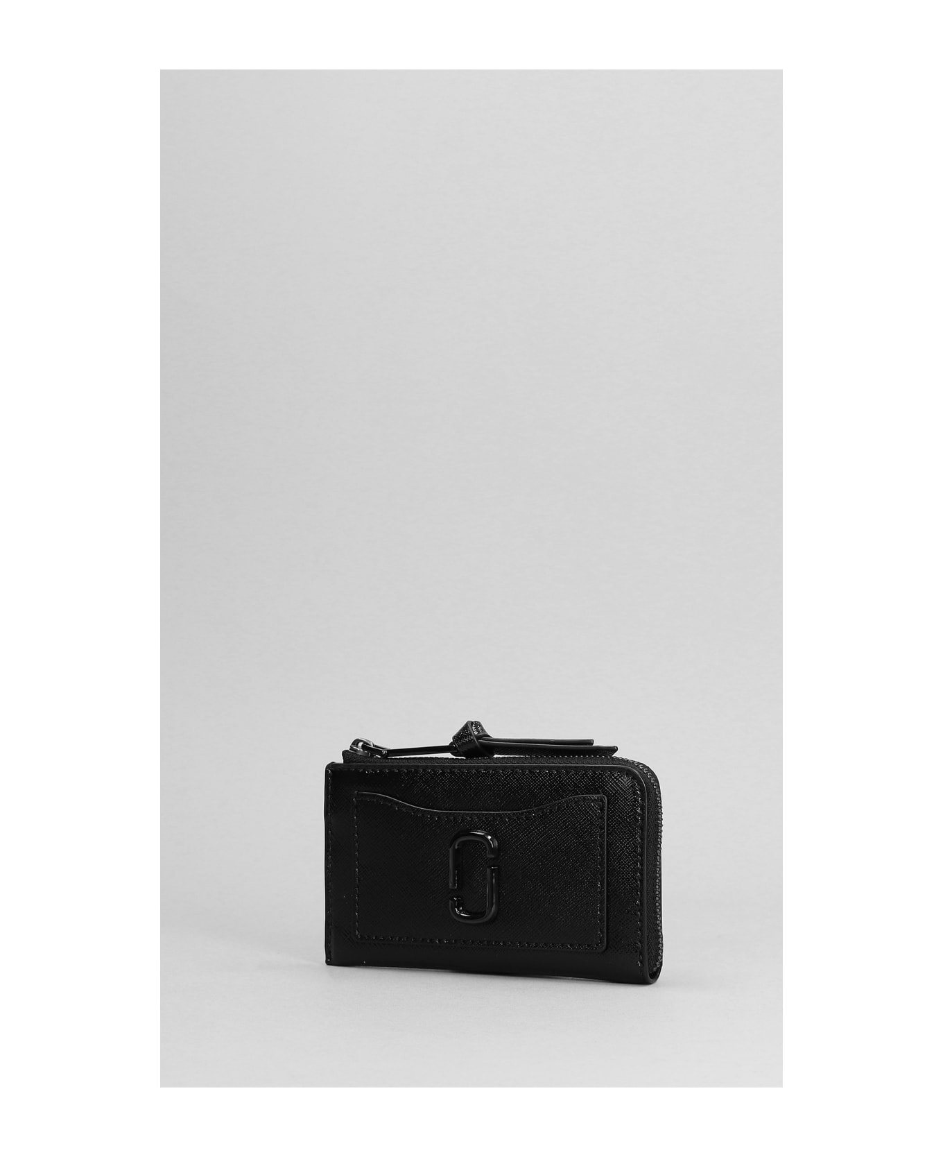 The Top Zip Multi Wallet In Black Leather - 2