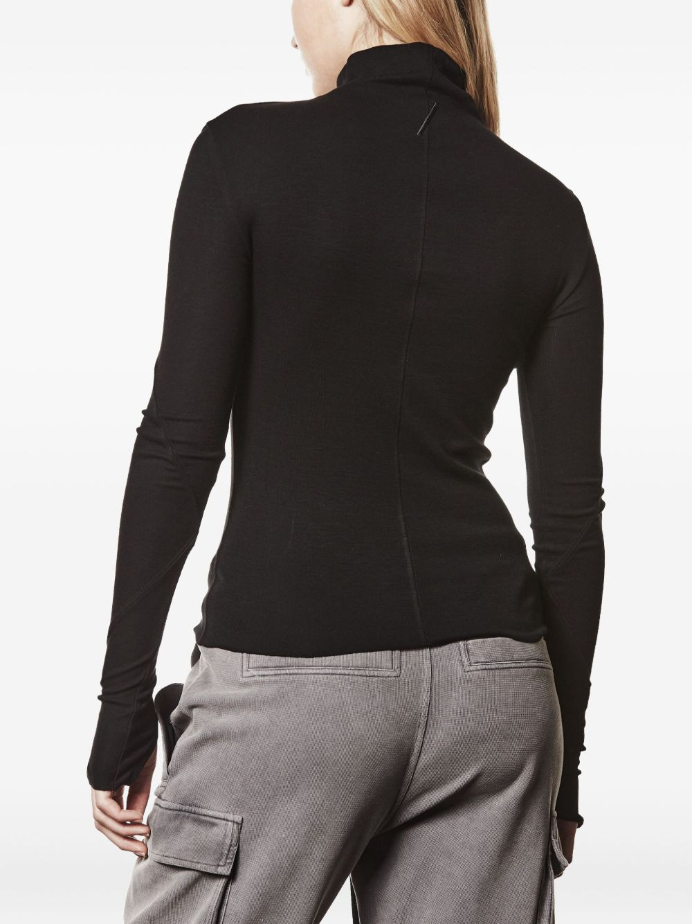 high-neck long-sleeve T-shirt - 2