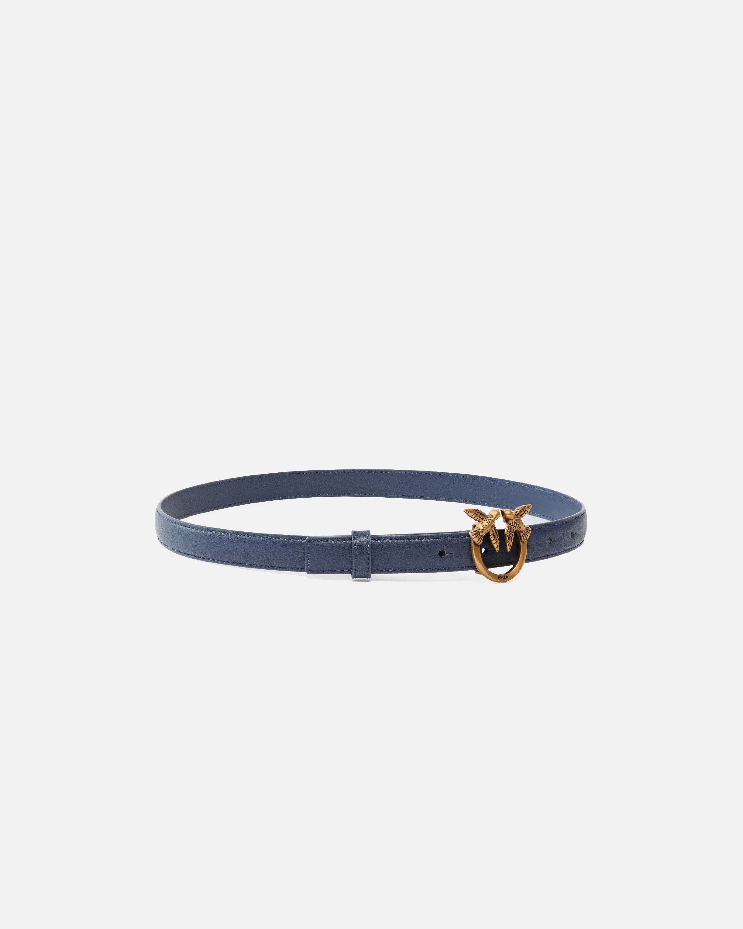 LOVE BIRDS THIN LEATHER BELT 2CM - 2
