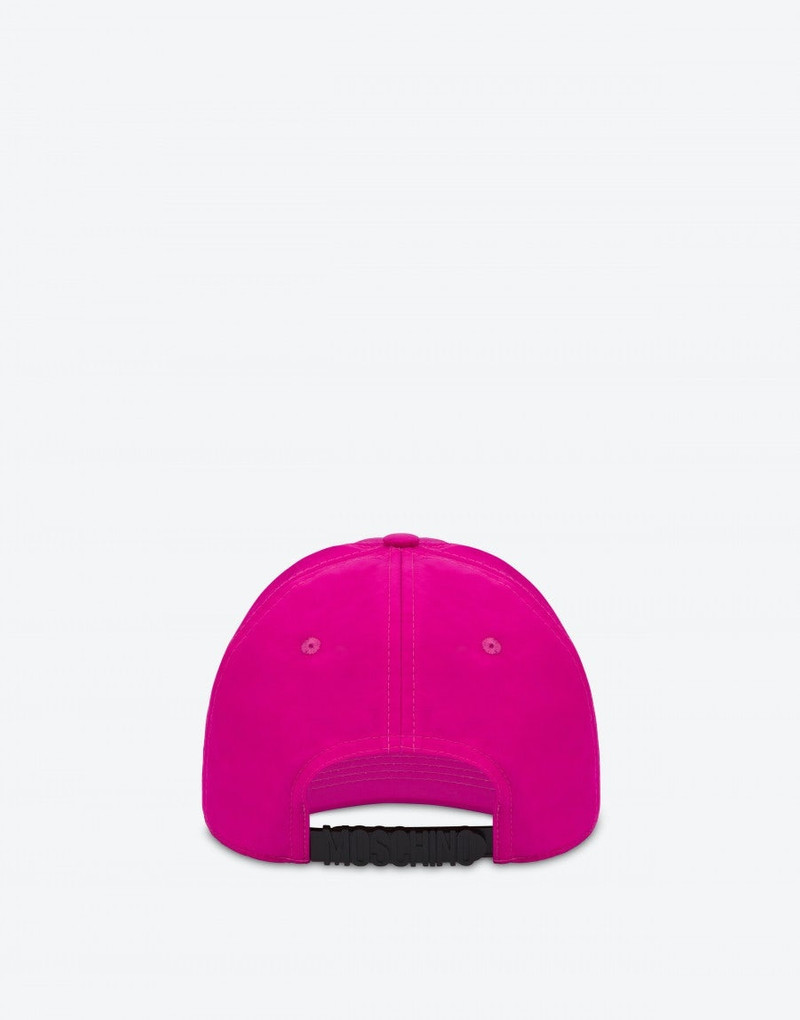 Moschino LOGO PATCH NYLON HAT outlook