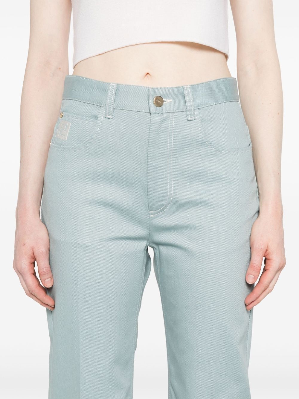 high-rise straight-leg jeans - 5