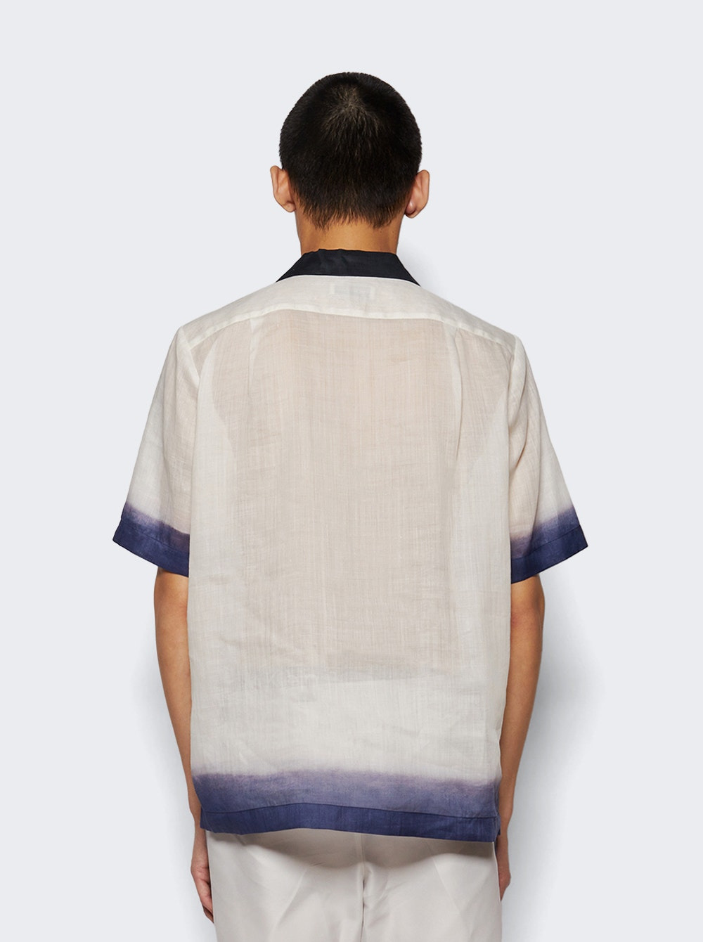 Carltone Embroidered Shirt Navy - 4