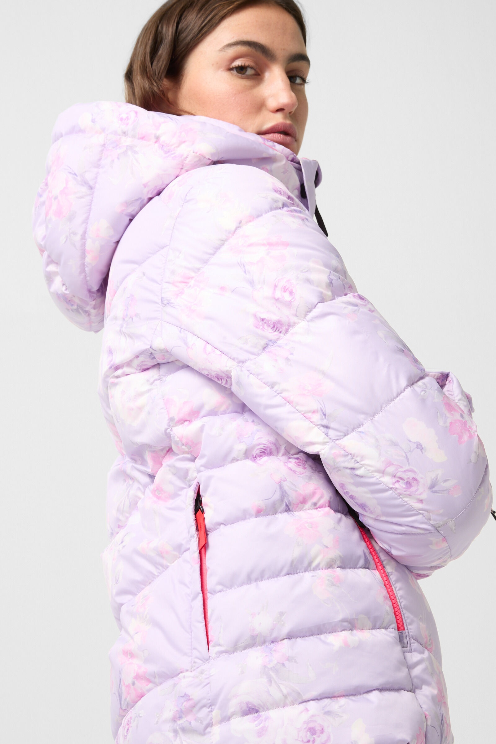 Saelly ski jacket in Lilac/Pink - 4