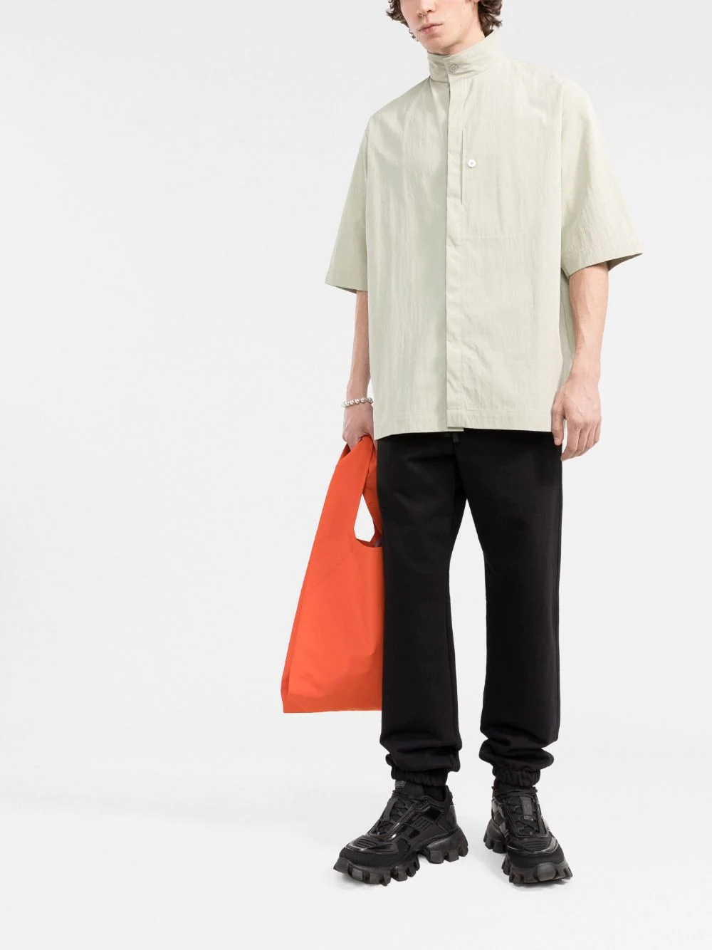 logo-patch cotton track pants - 2