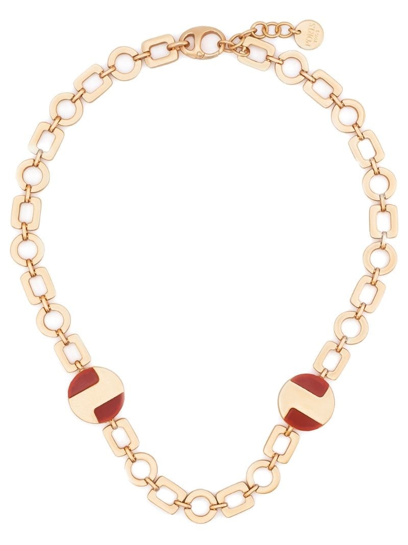 circular charm necklace - 1