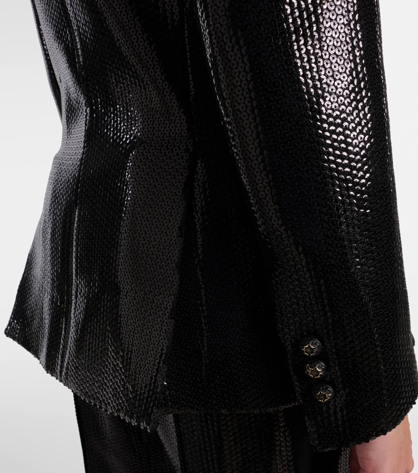 Sequined satin blazer - 5