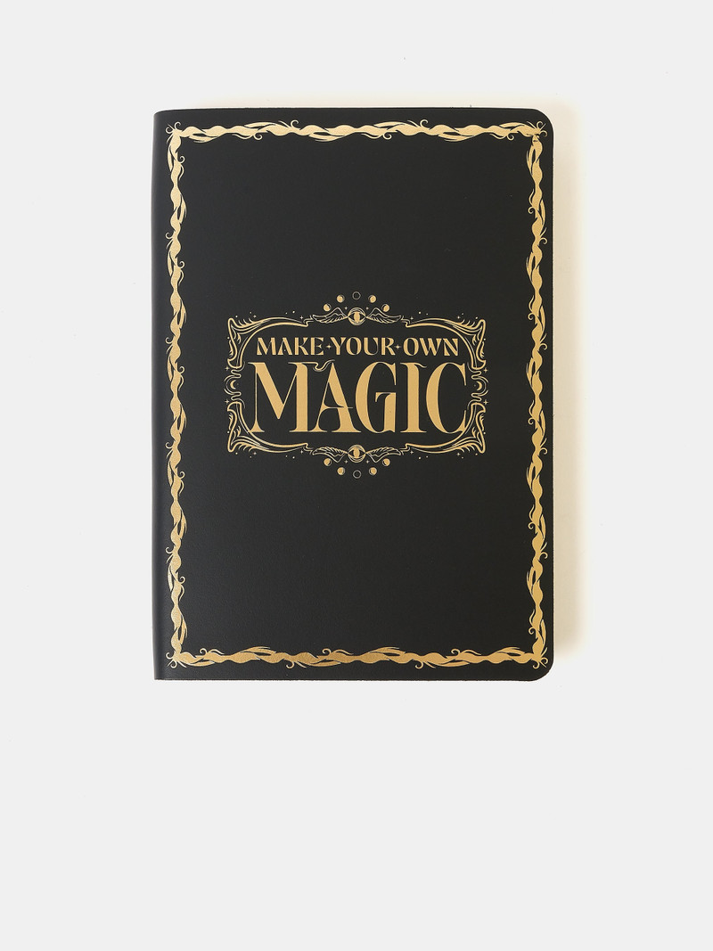 The A5 Notebook - Black with Gold Foiling 1
