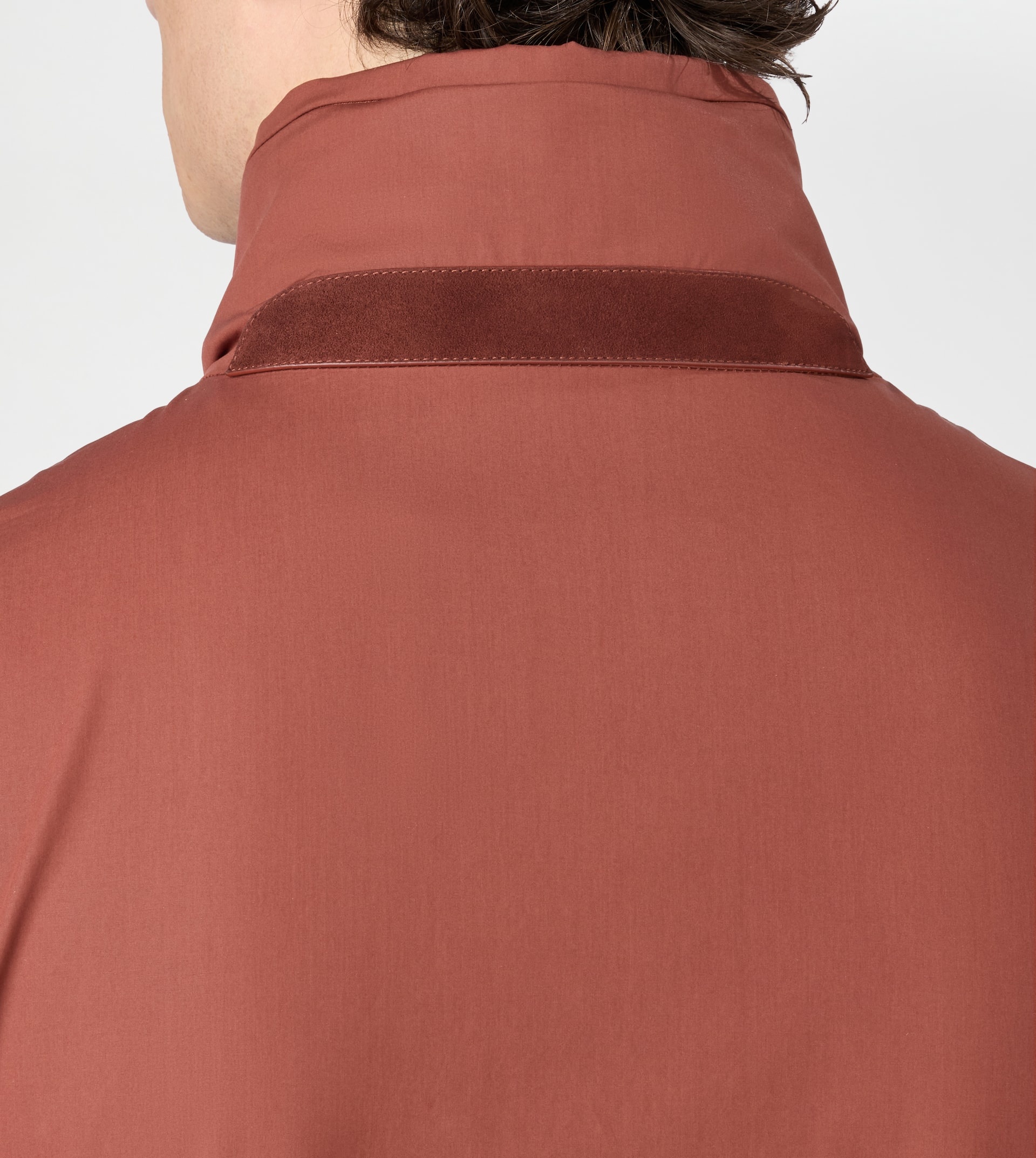 WINDBREAKER IN COTTON - BROWN - 7