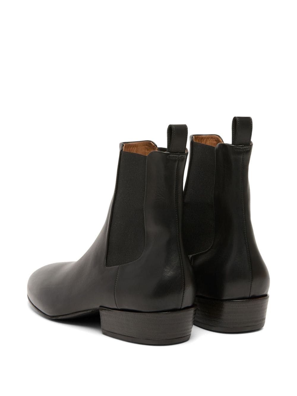 almond-toe leather Chelsea Boots - 3