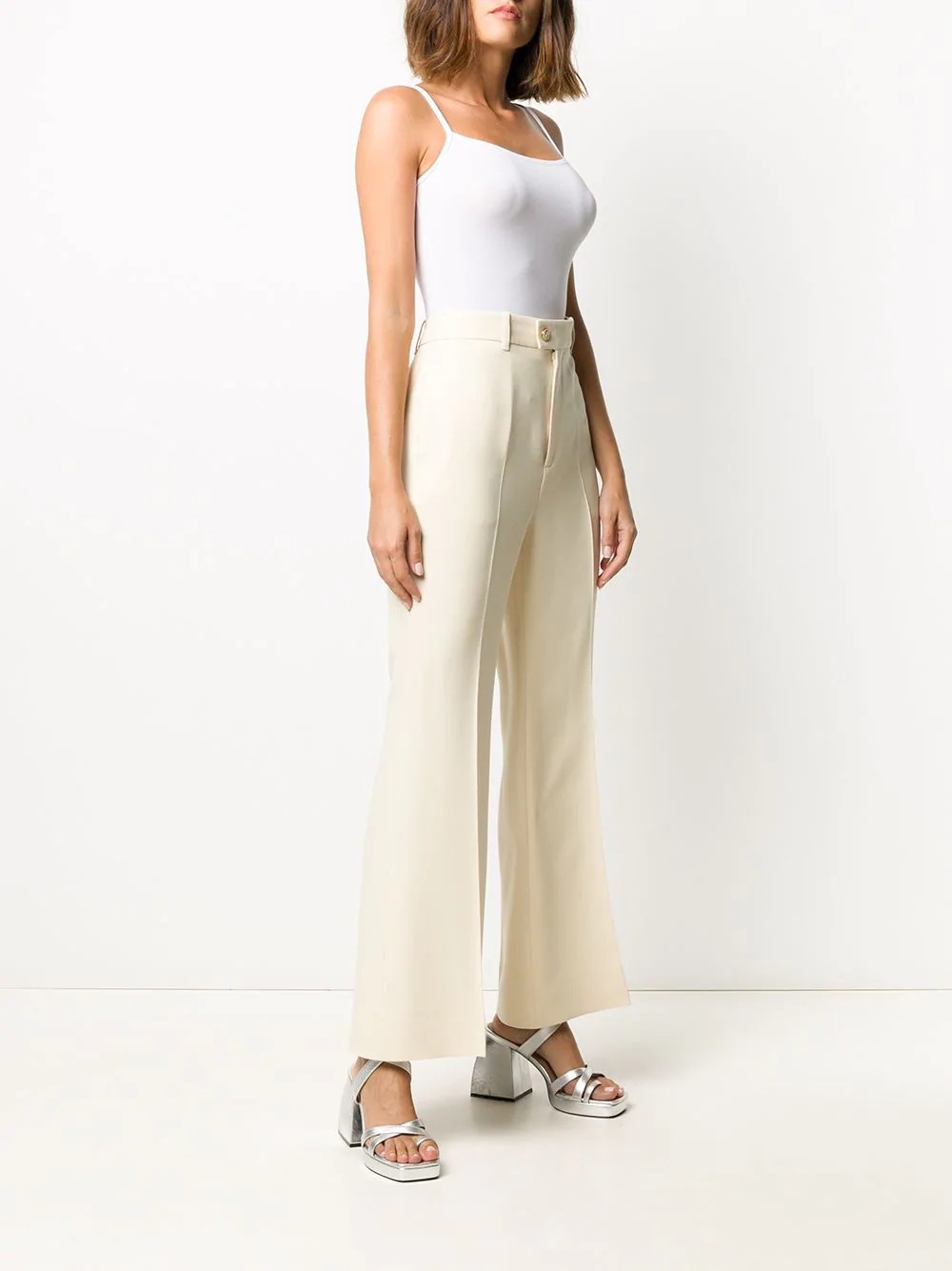 flared tailored trousers - 3