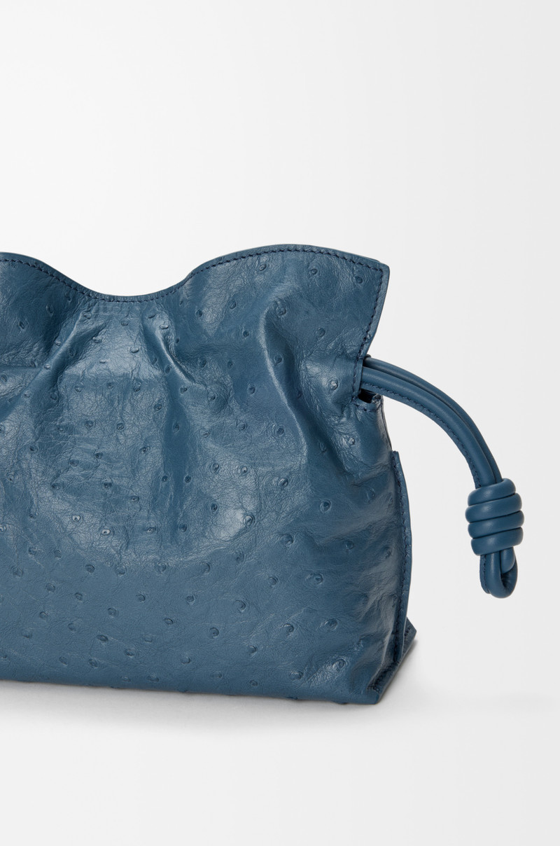Mini Flamenco clutch in ostrich 6