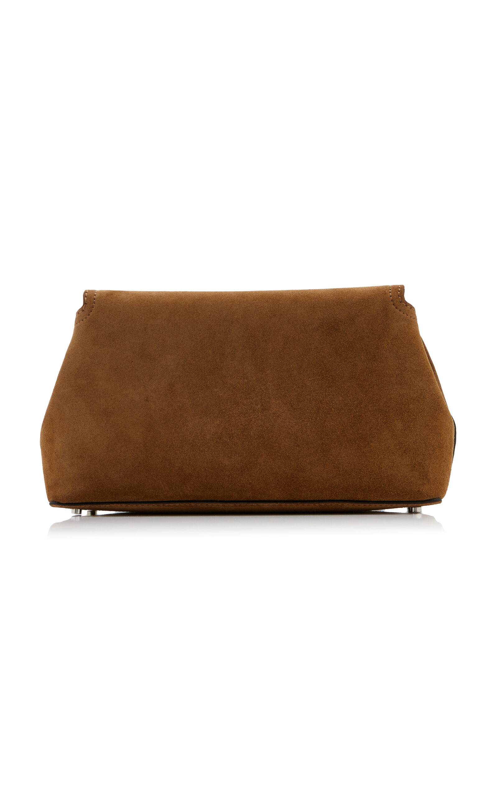 T-lock Suede Clutch brown - 5