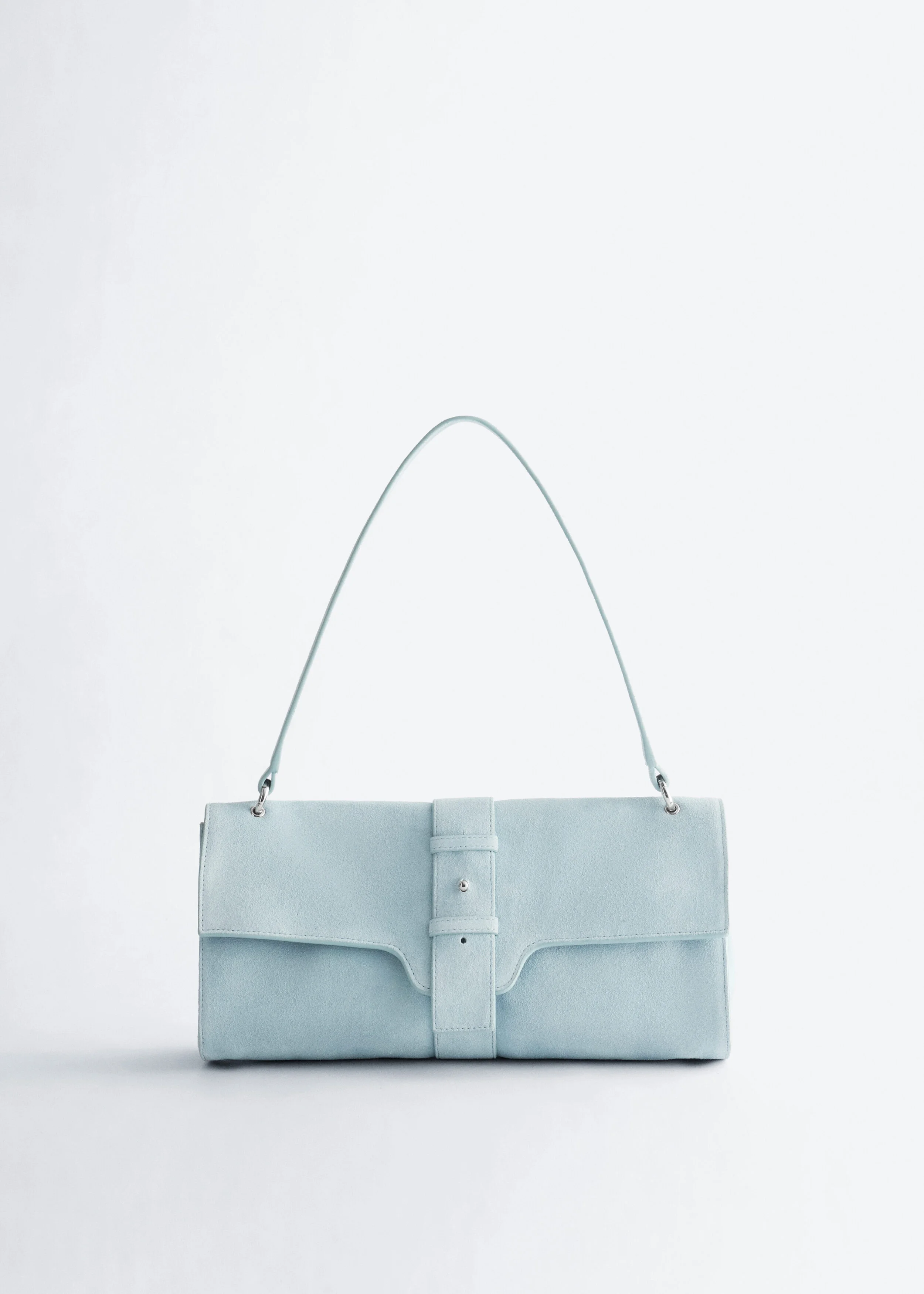 Split Suede Shoulder Bag - 1
