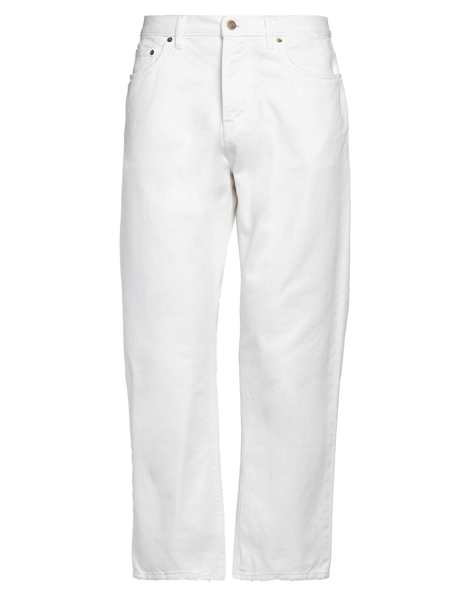 White Men's Denim Pants - 1