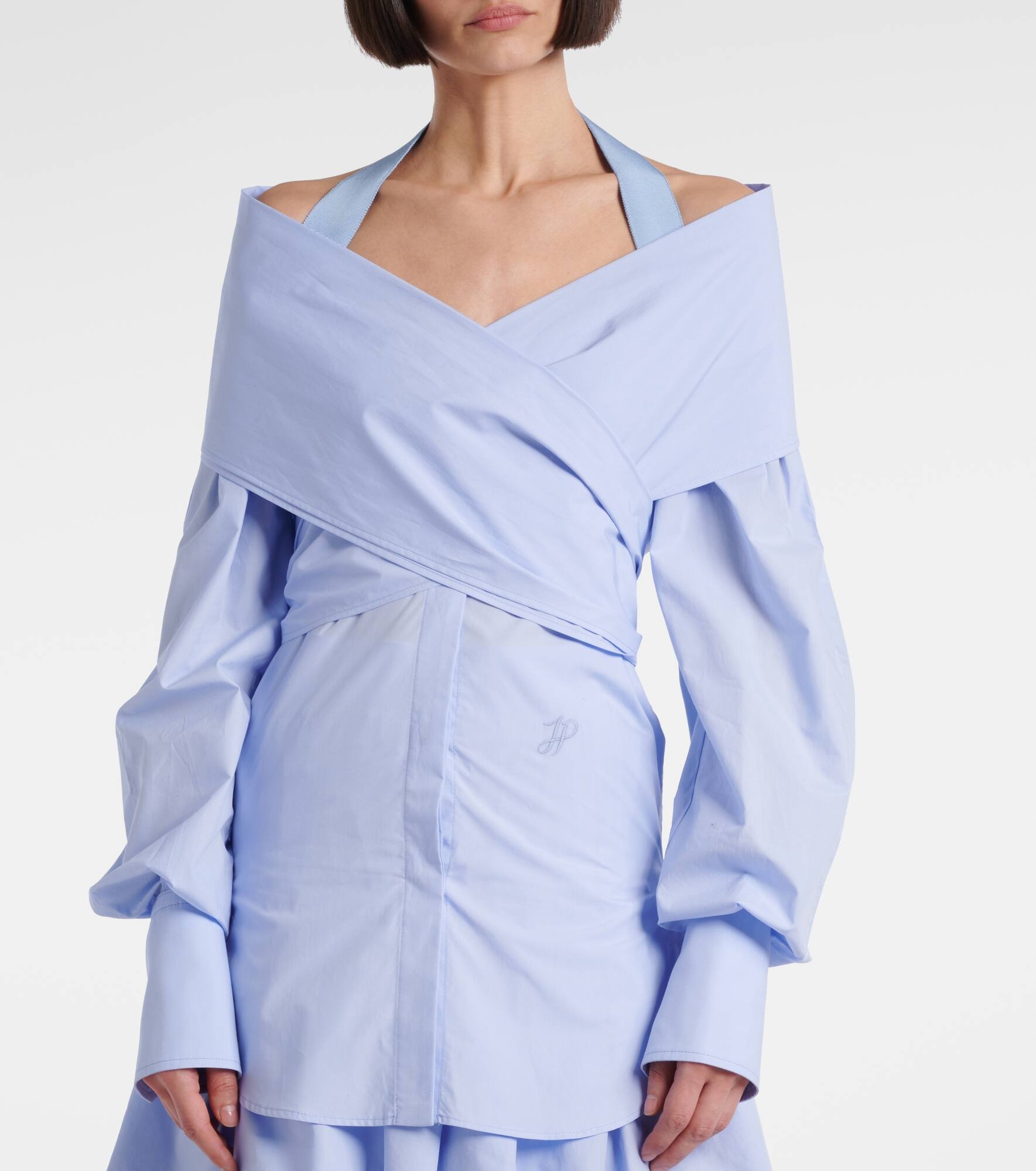 Draped off-shoulder blouse - 6