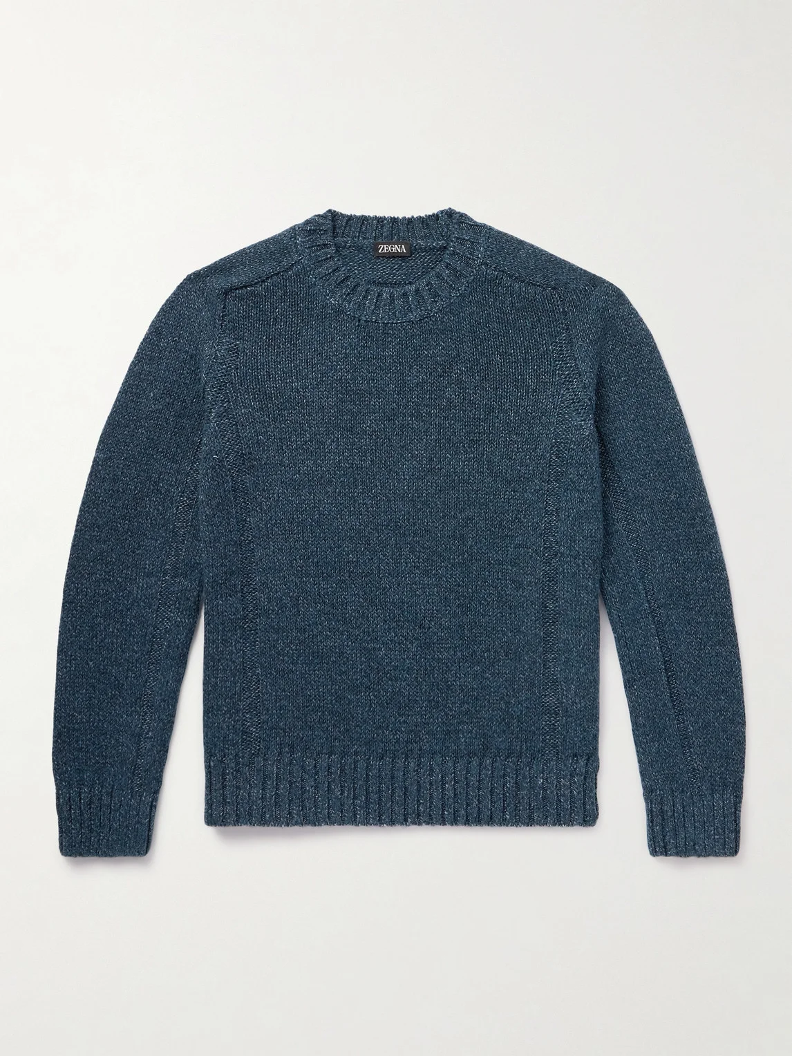Cashmere, Linen and Cotton-Blend Sweater - 1
