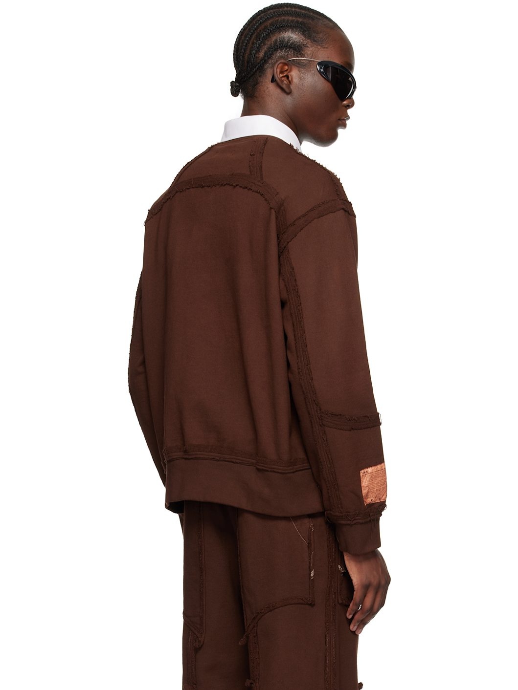 SSENSE Exclusive Brown 99-Defense Sweatshirt - 3