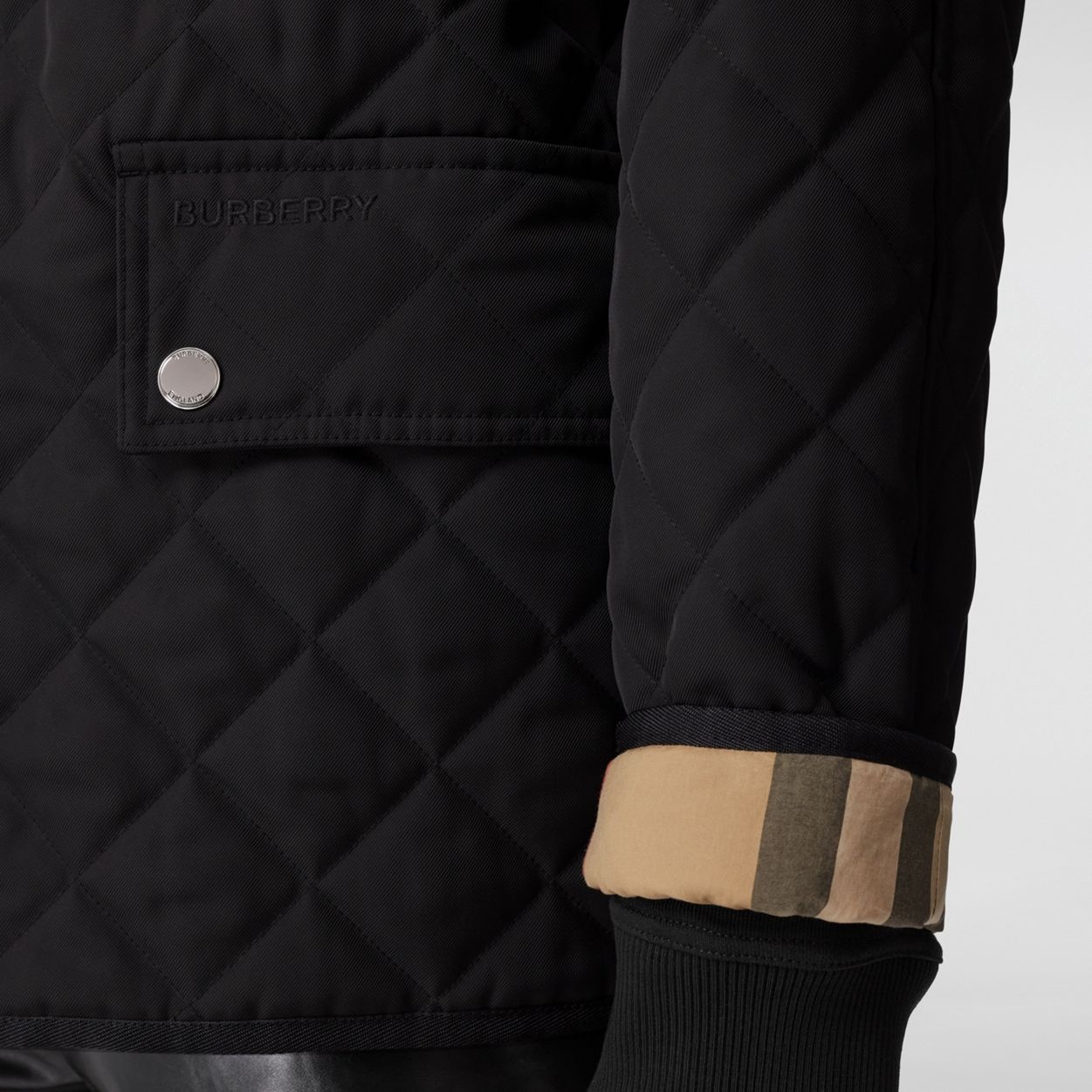 Diamond Quilted Thermoregulated Hooded Jacket - 3