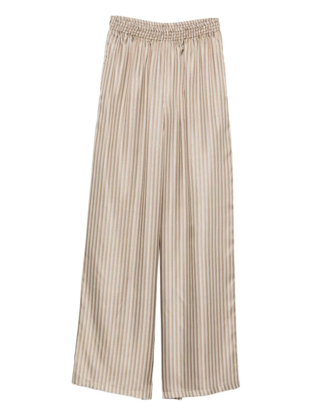 Printed silk wide trousers - 1