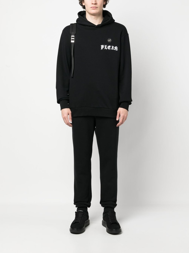 PHILIPP PLEIN logo-print hoodie outlook