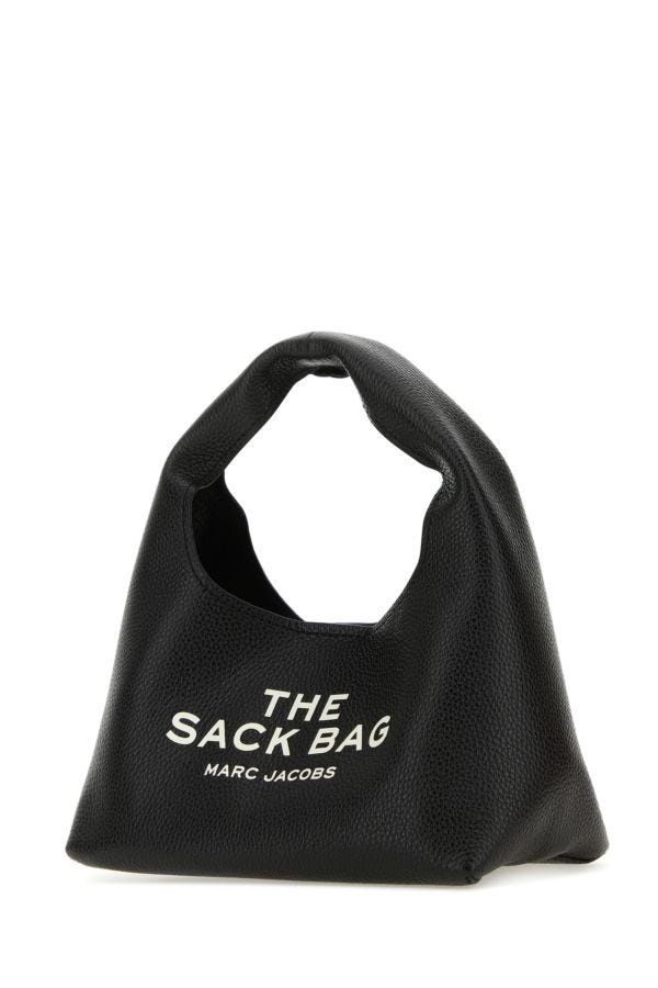 Black leather mini The Sack Bag handbag - 2
