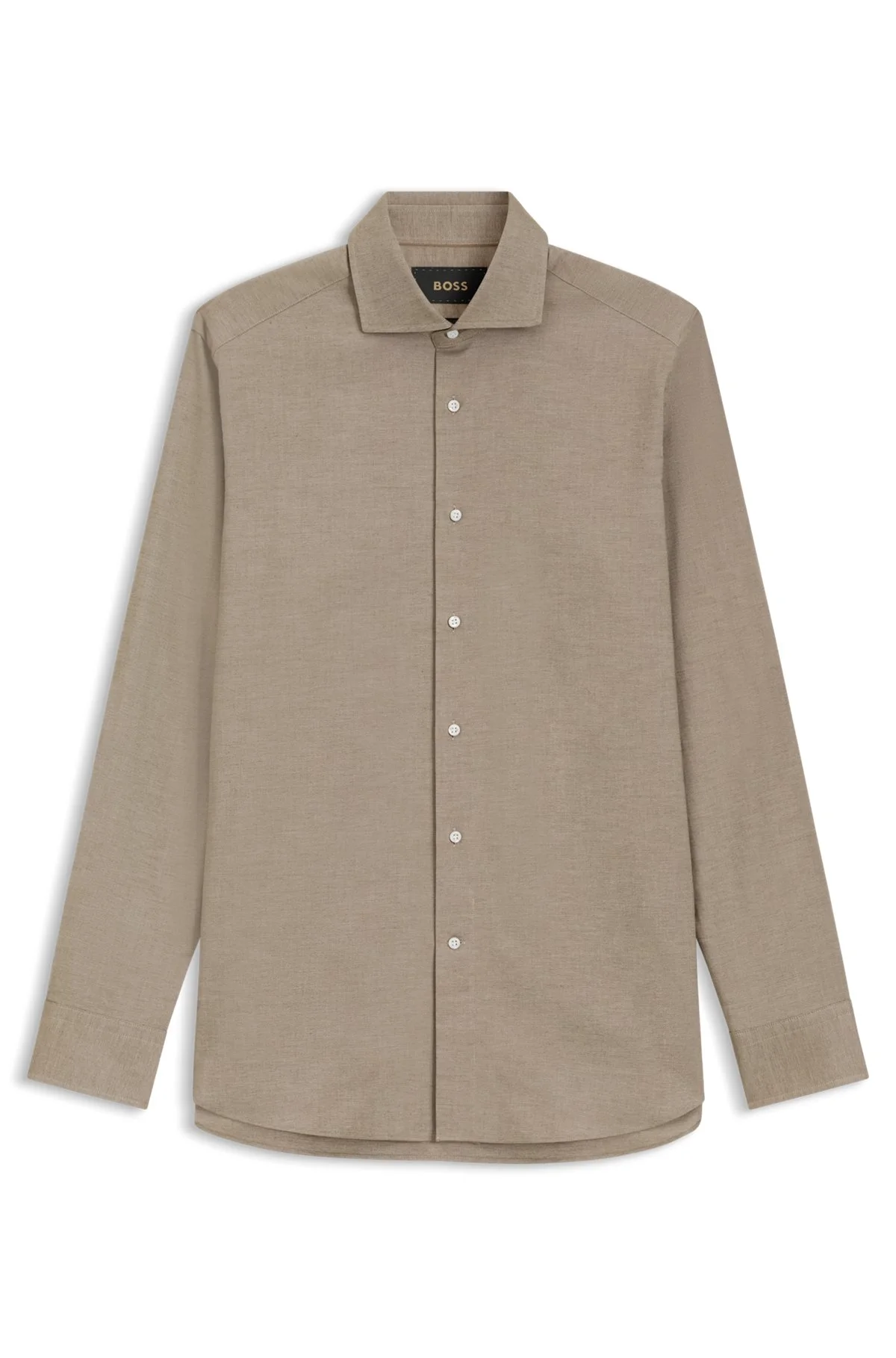 REGULAR-FIT SHIRT IN PATTERNED ITALIAN-MADE COTTON - 1