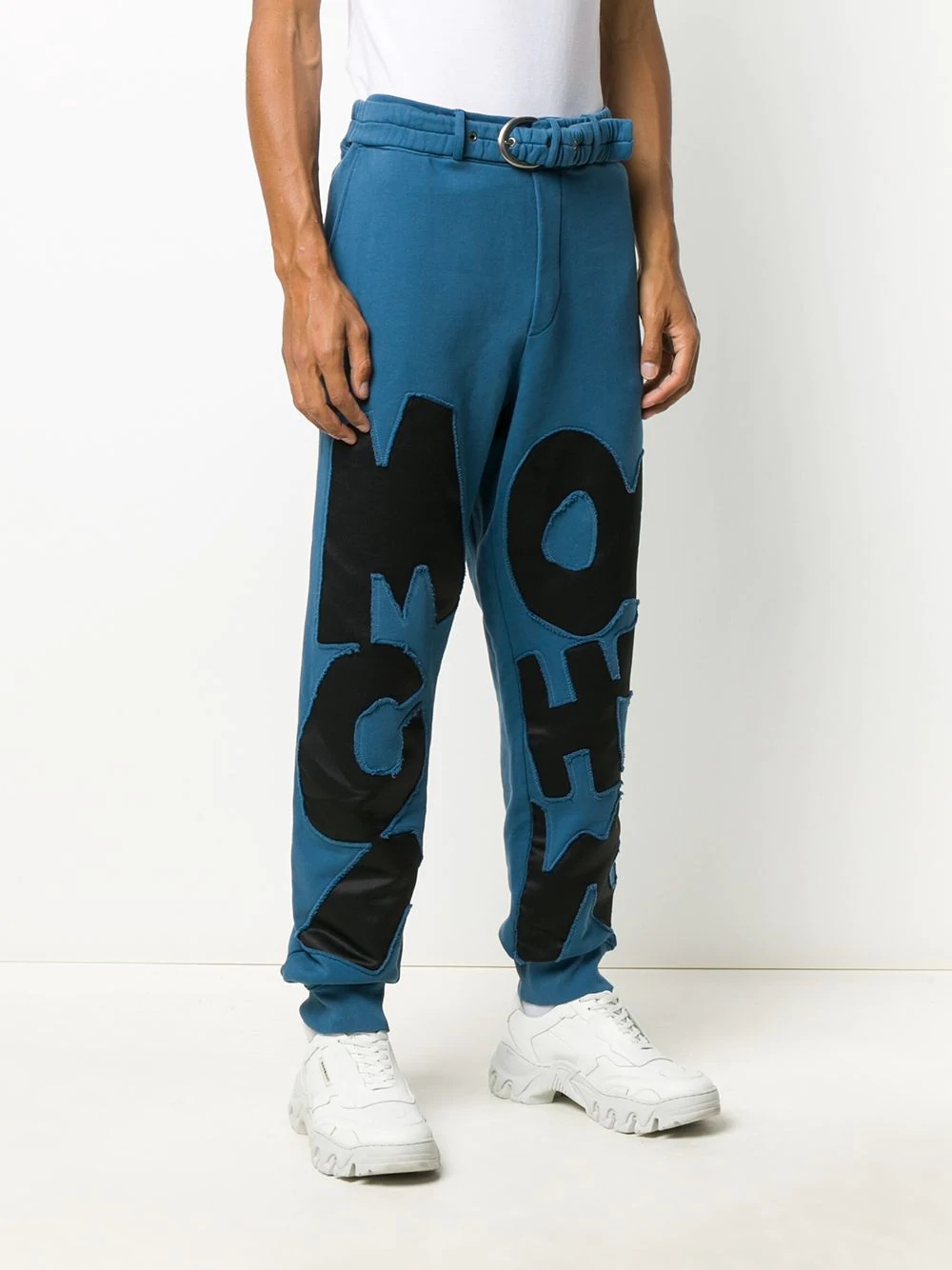 appliqué-logo belted tracksuit bottoms - 3