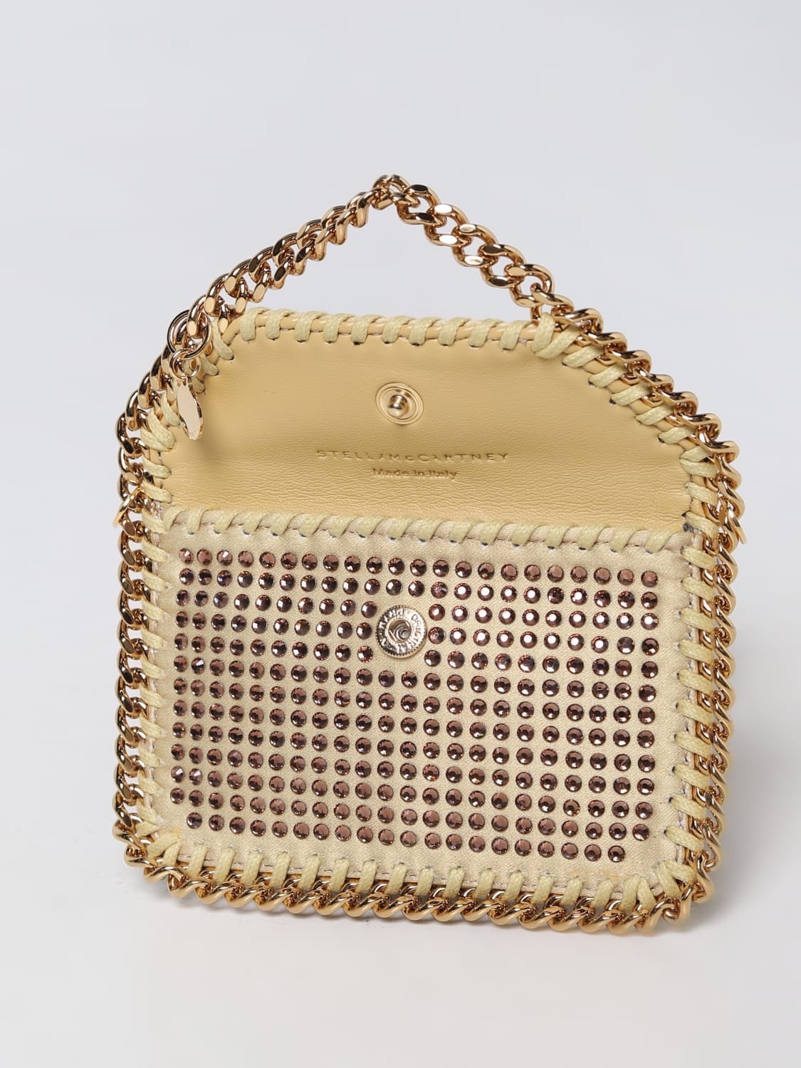 Stella McCartney credit card holder in satin with rhinestones - 4