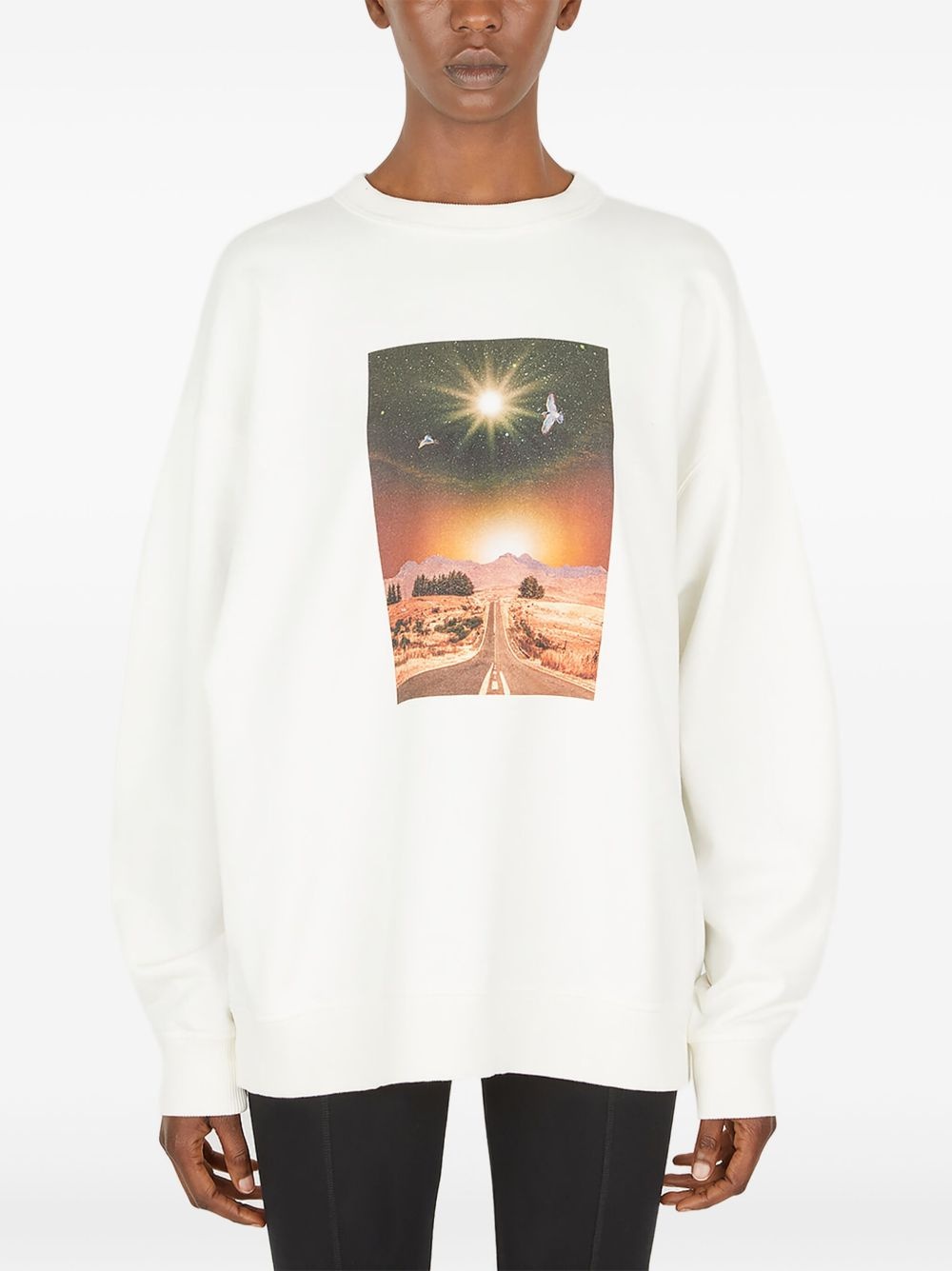 graphic-print sweatshirt - 1