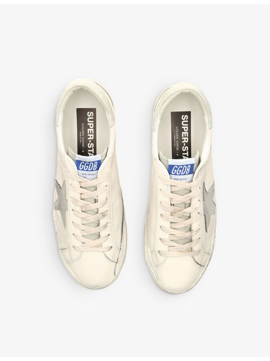 Super Star star-embroidered leather low-top trainers - 2