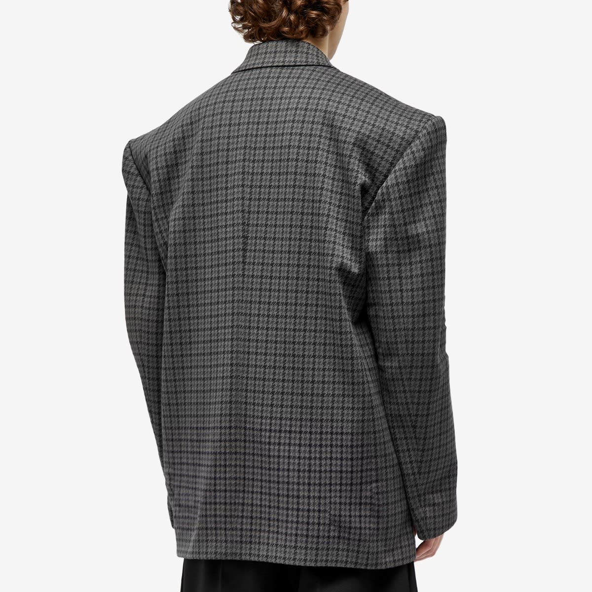 Balenciaga Houndstooth Oversized Tailored Jacket - 3