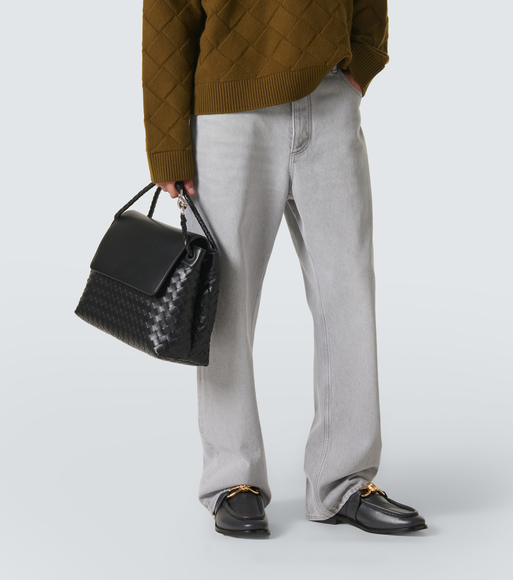 Andiamo Medium leather messenger bag - 3
