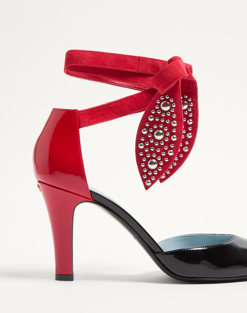 Valentino FOLIEFOLIAGE PUMPS IN ABRASIVE CALFSKIN 85MM outlook