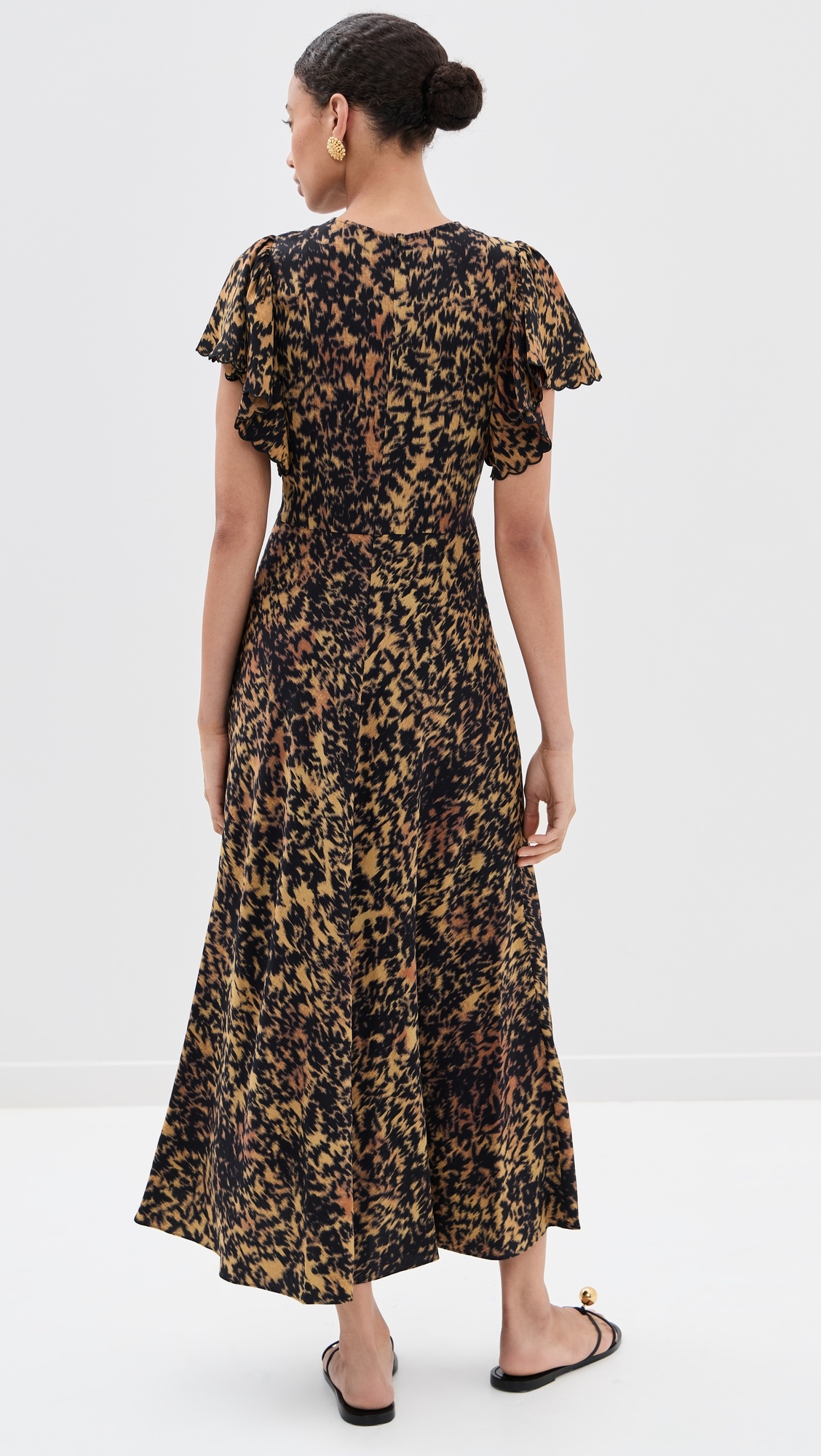 Blithe Flutter Sleeve Midi Dress - 2