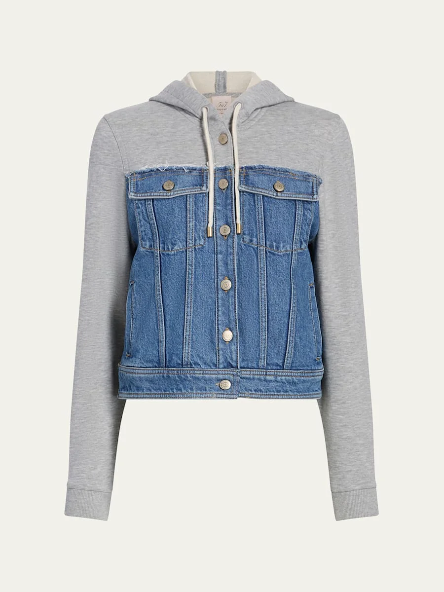 Sutton Mixed-Media Jacket - 1